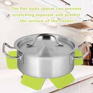 🚨 $5 w/Bundle 2+Items 🔥 NEW Set of Four Pot Pan Heat Protectors Green Felt